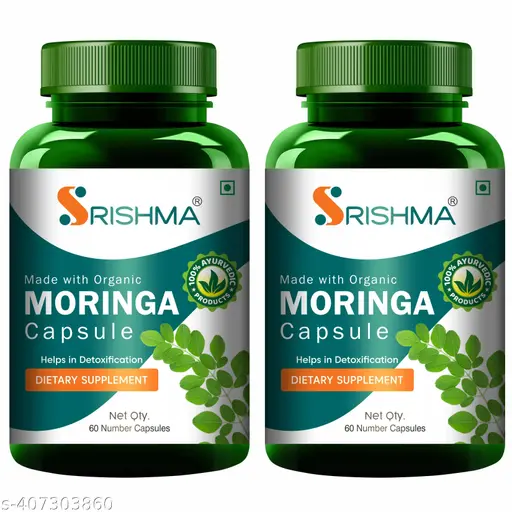 Srishma Ayurvedic Moringa Capsule | Pack of 2| | 2×60 Capsules |